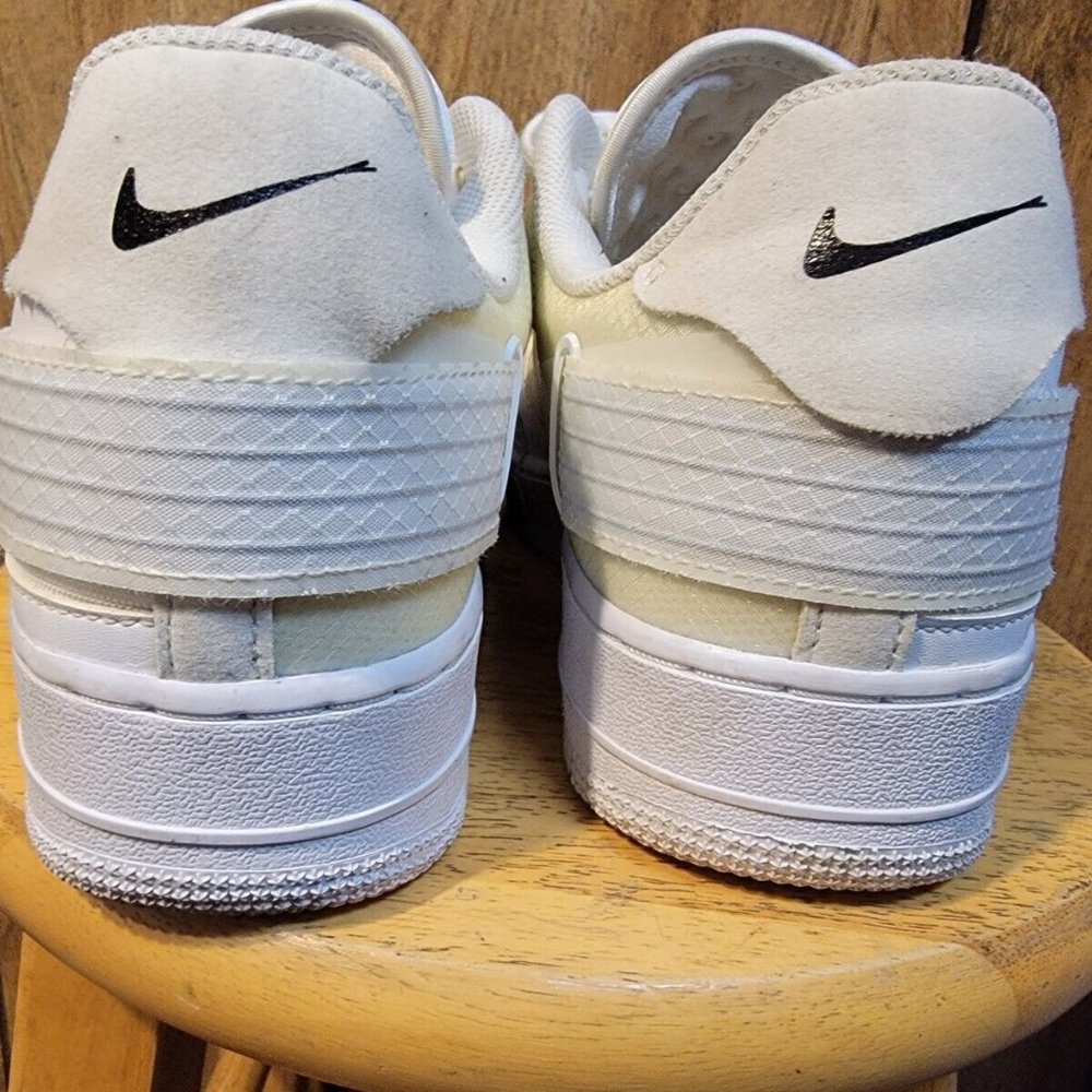 Nike Air Force 1 Low Type 2 Triple CT2584-100 Men White Sneaker Shoes Size US 10 - Picture 5 of 10